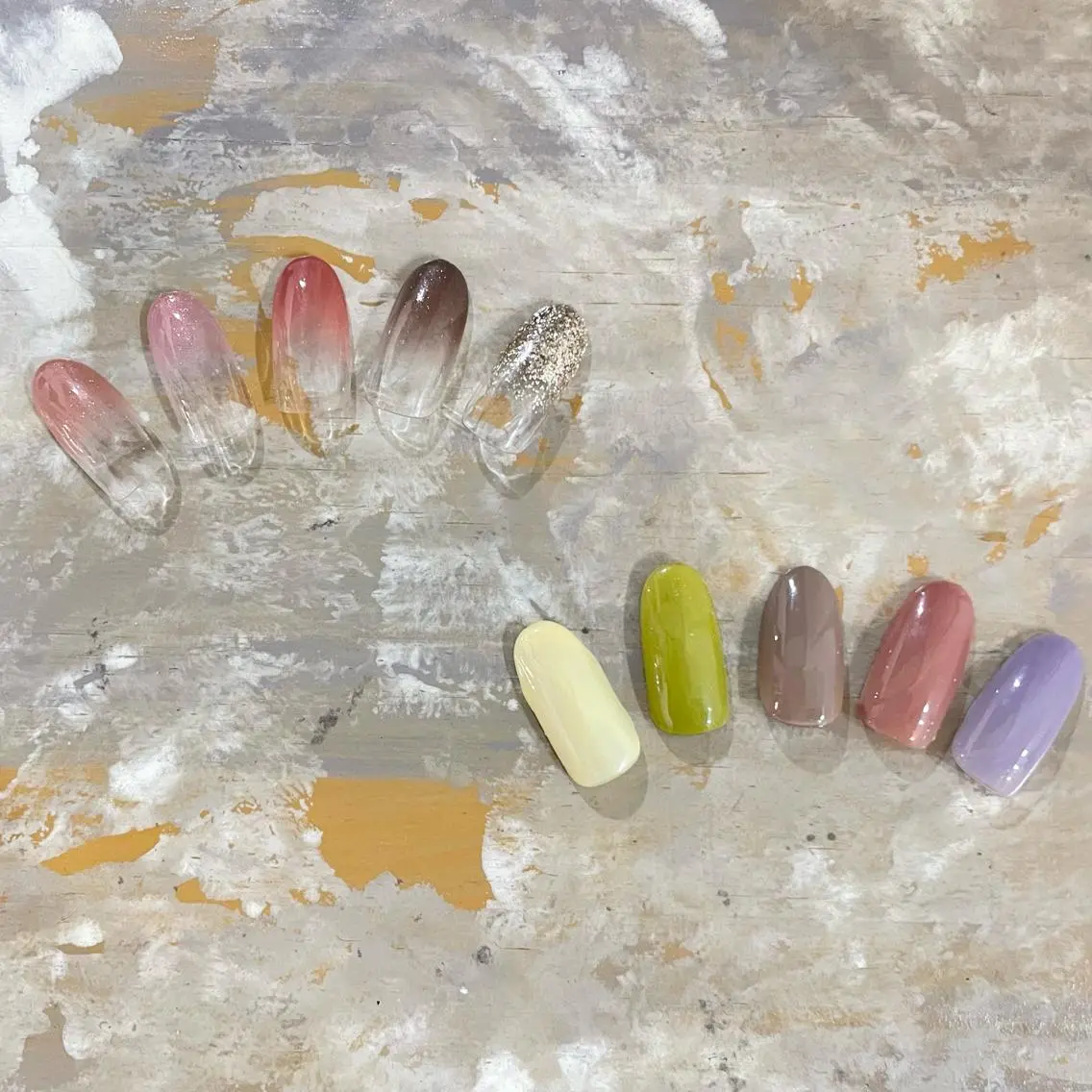 ネイル グラデーション ワンカラーネイル SOL　nail イマナカのネイルデザイン