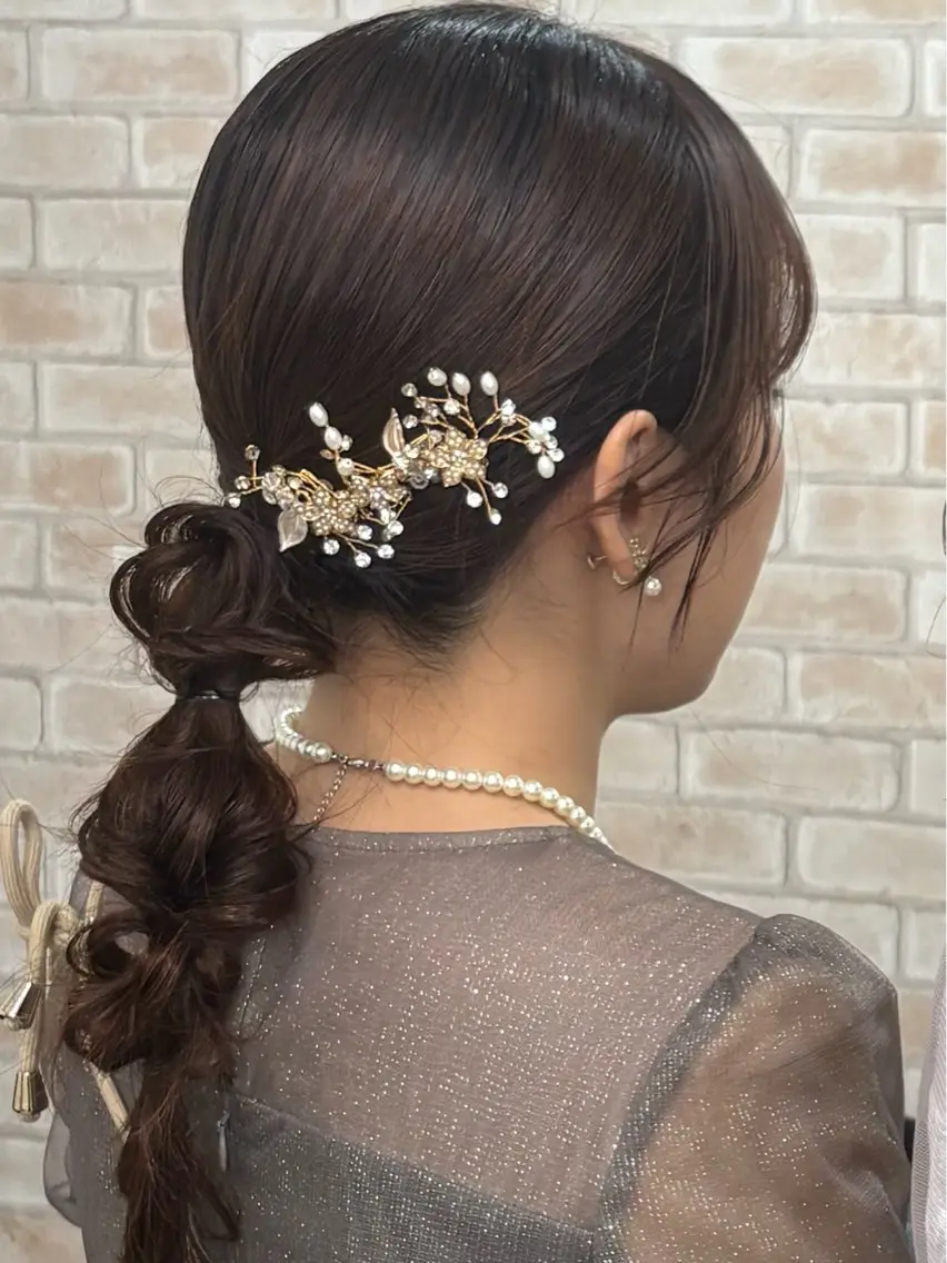 ヘアアレンジ ヘアセット 荒木 真希のヘアスタイル