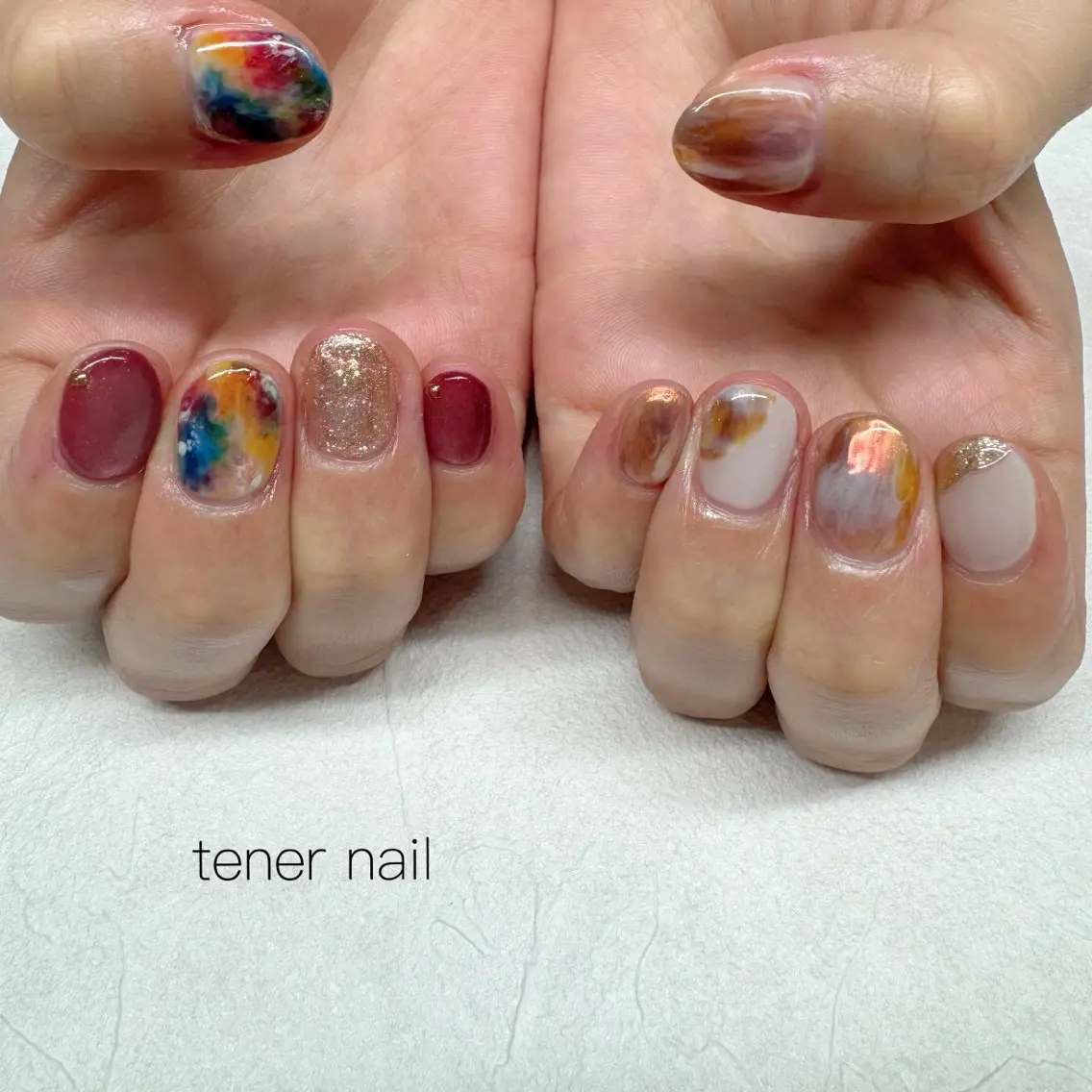 ネイル ニュアンスネイル ハンドネイル テネルネイル tener nailのネイルデザイン