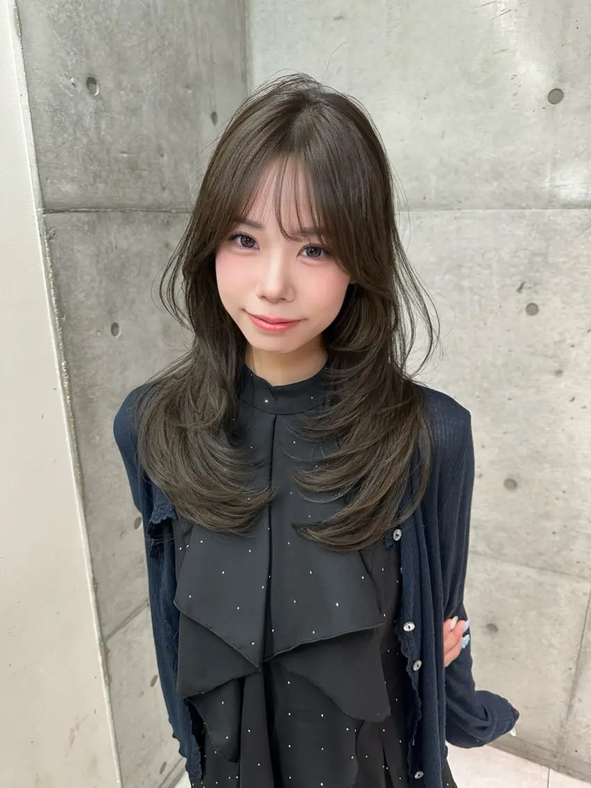 セミロング カラー ヘアカラー トリートメント 《髪質改善✖️オリー ブ🧸》小嶋拓也のヘアスタイル