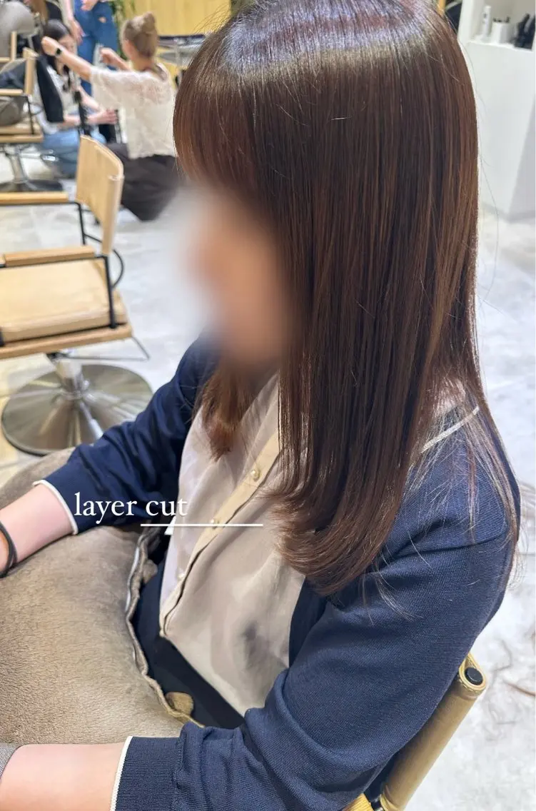 ロング レイヤーカット 川崎 智優のヘアスタイル
