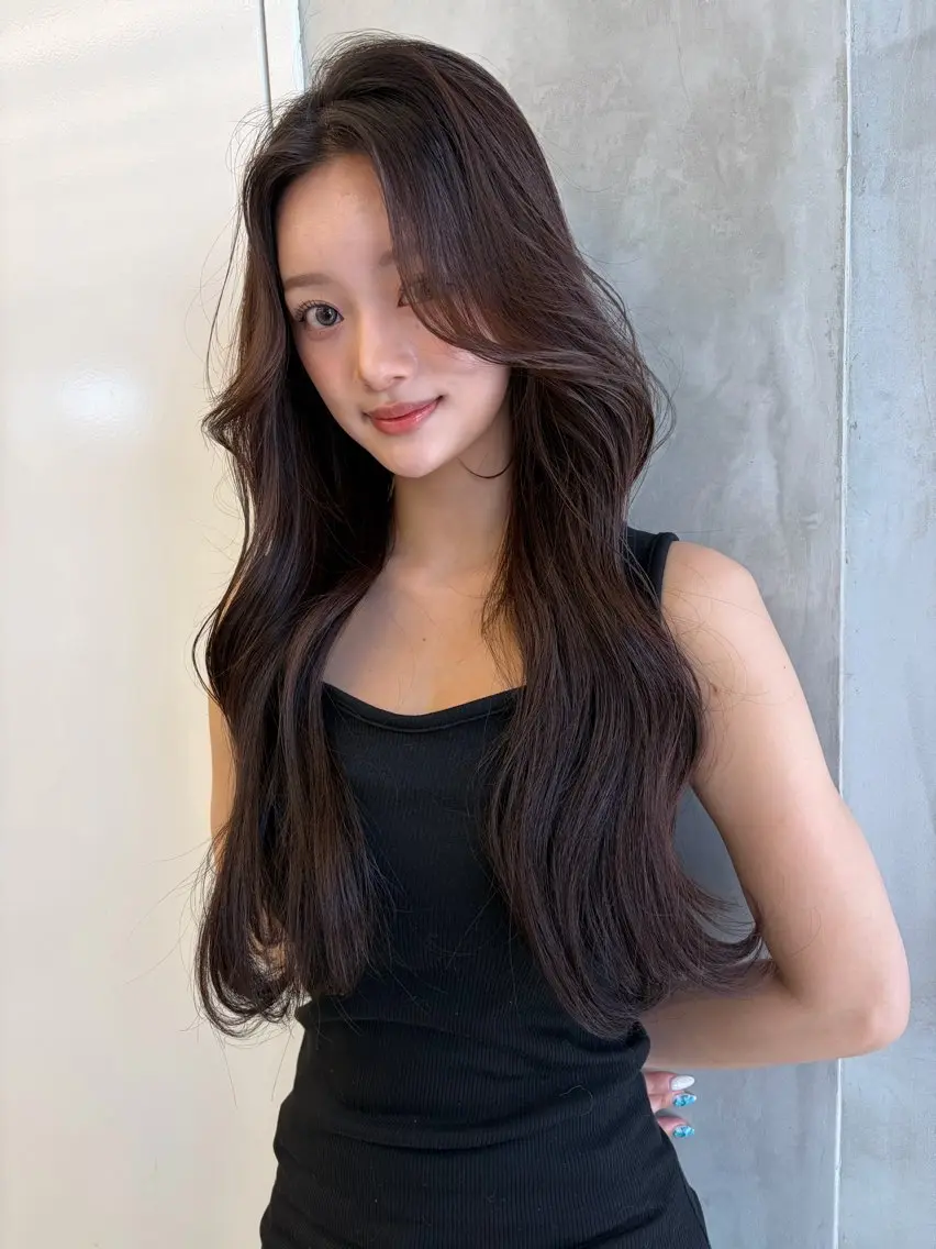 ロング カット ヘアカラー トリートメント ✨縮毛矯正✨レイヤー ホウダカズヒロのヘアスタイル