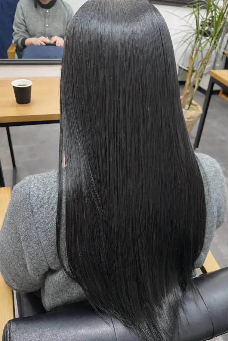 ロング ヘアカラー トリートメント Ø choir川崎 髪質改善&ヘッドスパのヘアスタイル