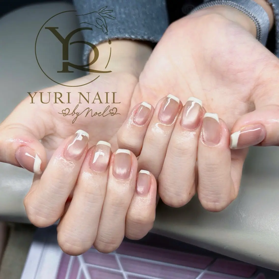 ネイル チークネイル フットネイル グラデーション 韓国ネイル 持ち込み ハンドネイル フットネイル ハンドケア YURI Nail NARITAのネイルデザイン