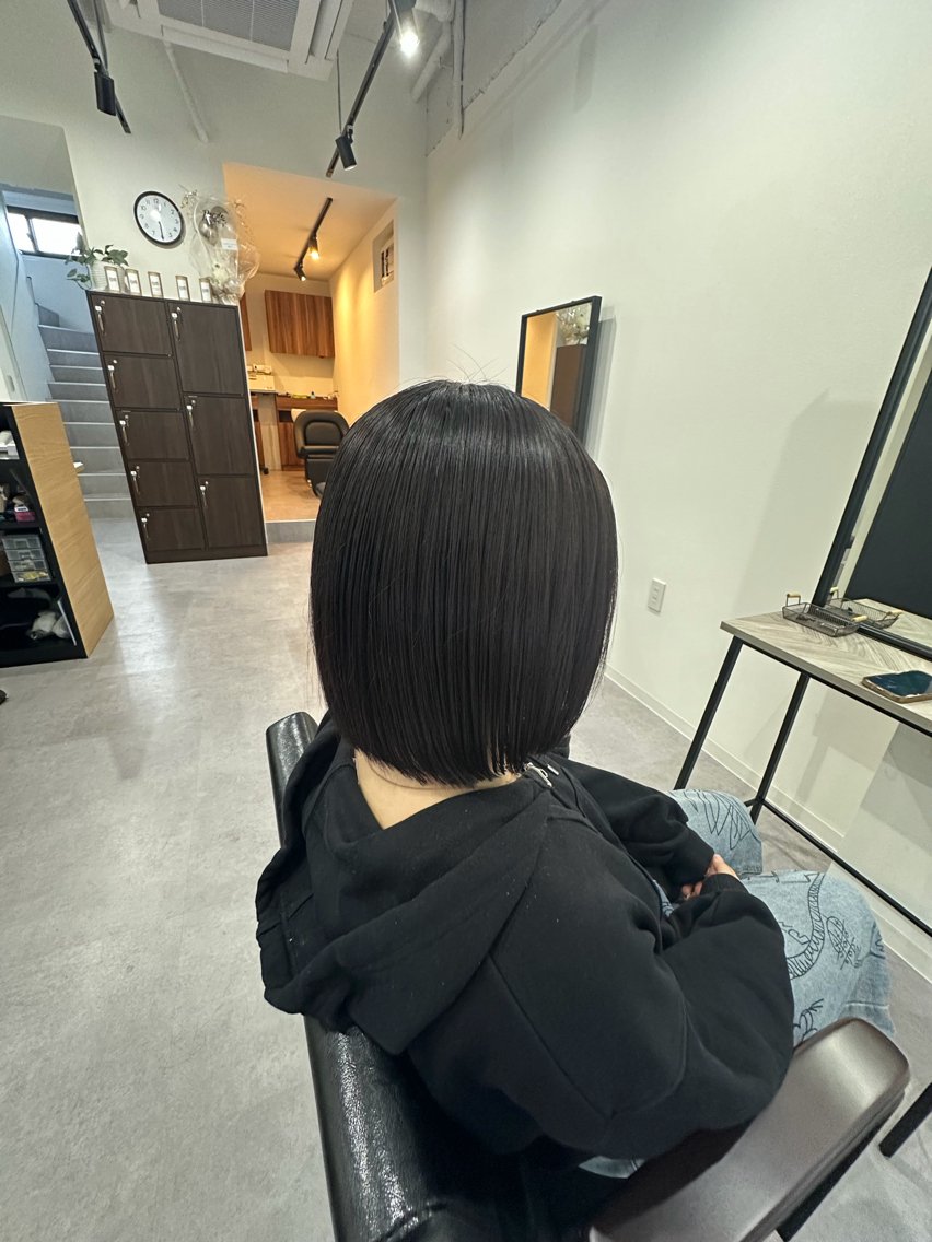 ショート ヘアカラー トリートメント 🌈髪質改善🌈 過去の1艶サラ体験✨のヘアスタイル