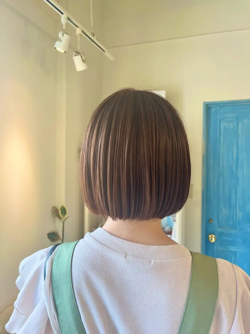 白髪抑制アドーブカラー+カット+TRの写真