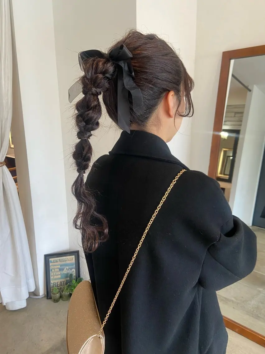 ヘアアレンジ まつ あみのヘアスタイル