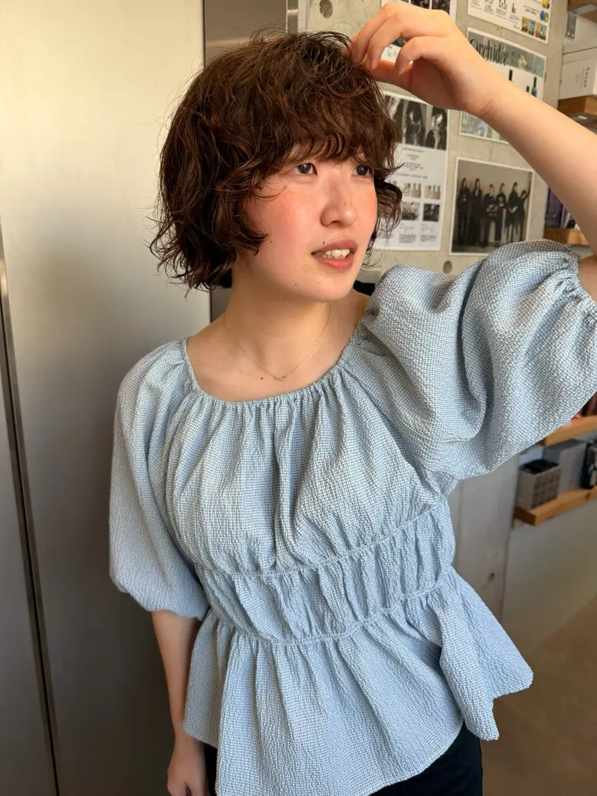 ショート パーマ ボブ くせ毛 ショート パーマ専門 小山慶太のヘアスタイル