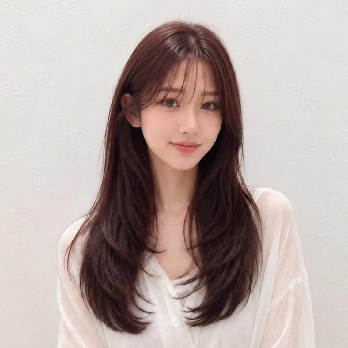 ロング カラー ブラウンカラー ピンクカラー ピンクブラウン レイヤーカット カット ヘアカラー 髪質改善/レイヤー/ 佐藤　舞のヘアスタイル