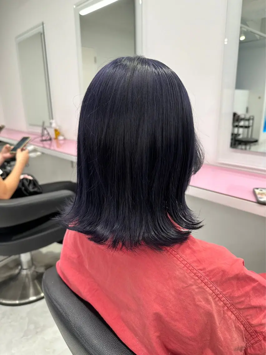 ミディアム カラー ブルーカラー ヘアカラー 💖トレンド春夏 カラー💖FUTAのヘアスタイル
