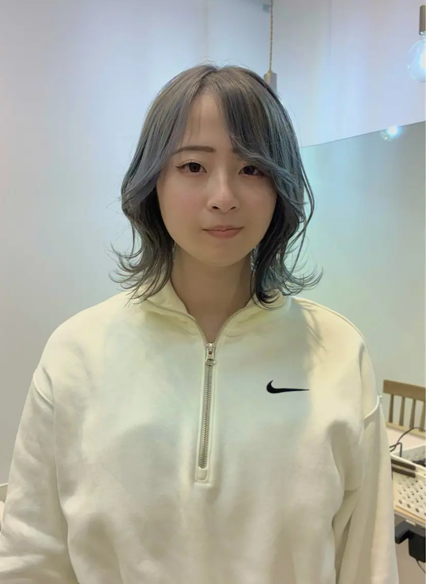 ミディアム アッシュ ヘアカラー 透明感カラー/オリー ブカラー/畠山大のヘアスタイル