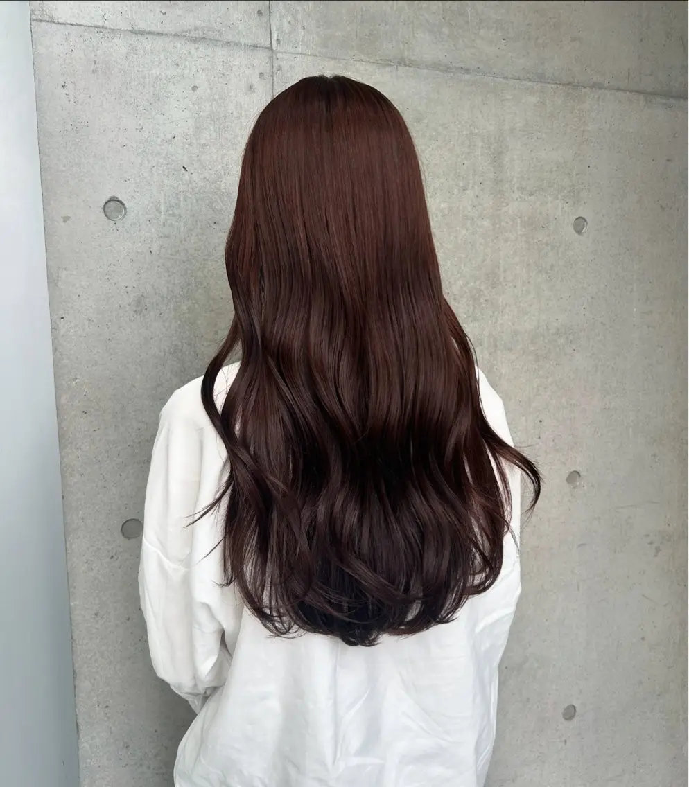 ロング カラー ヘアアレンジ カット ヘアカラー トリートメント ボブ艶モテカラー🫧 カリンのヘアスタイル
