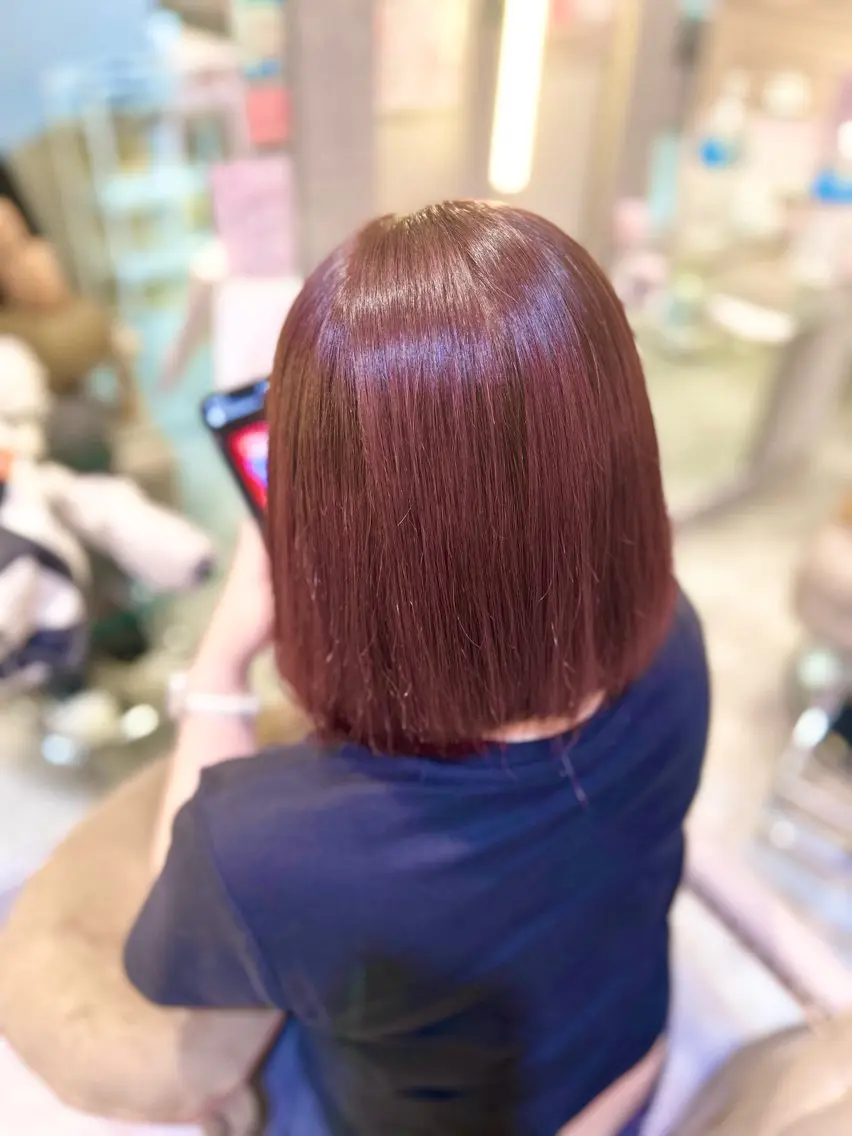 ロング カラー ダブルカラー レッドカラー 🐰🎀艶髪特化 yuzuka🎀🐰のヘアスタイル
