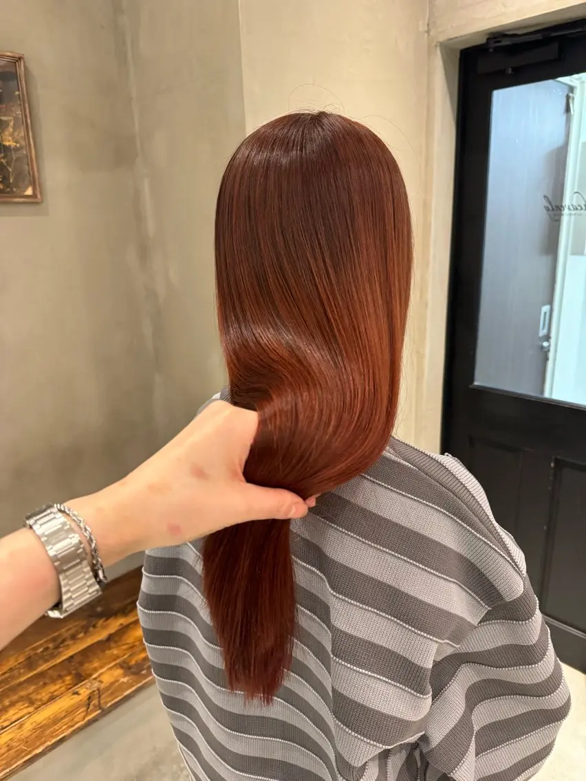 セミロング カット ヘアカラー トリートメント 新宿/顔周りカット +レイヤー＝しずく♩のヘアスタイル