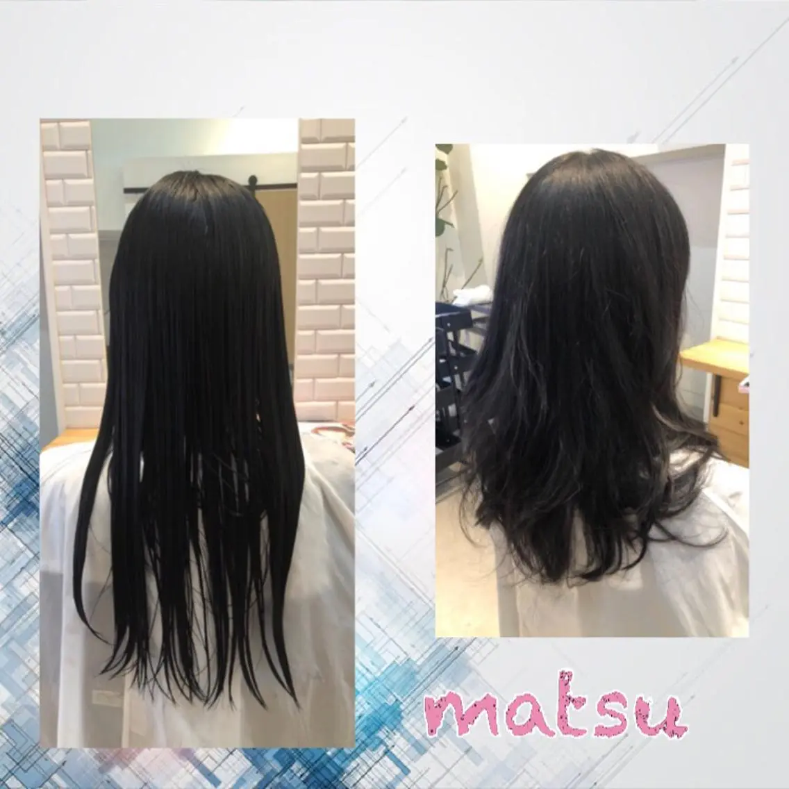 ロング カット トリートメント MATSU 🌟個性派カラーのヘアスタイル