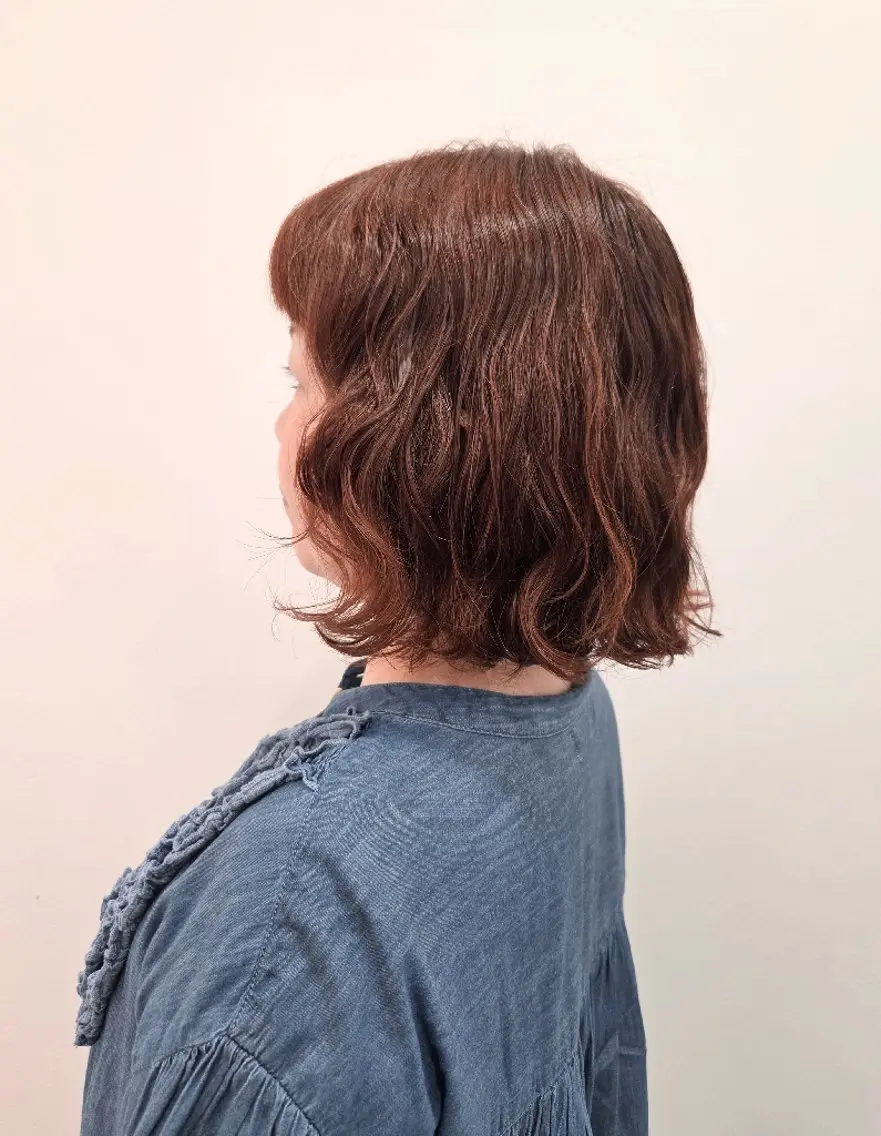 パーマ カラー ショート カット パーマ トリートメント ヘッドスパ 齋藤 愛美のヘアスタイル