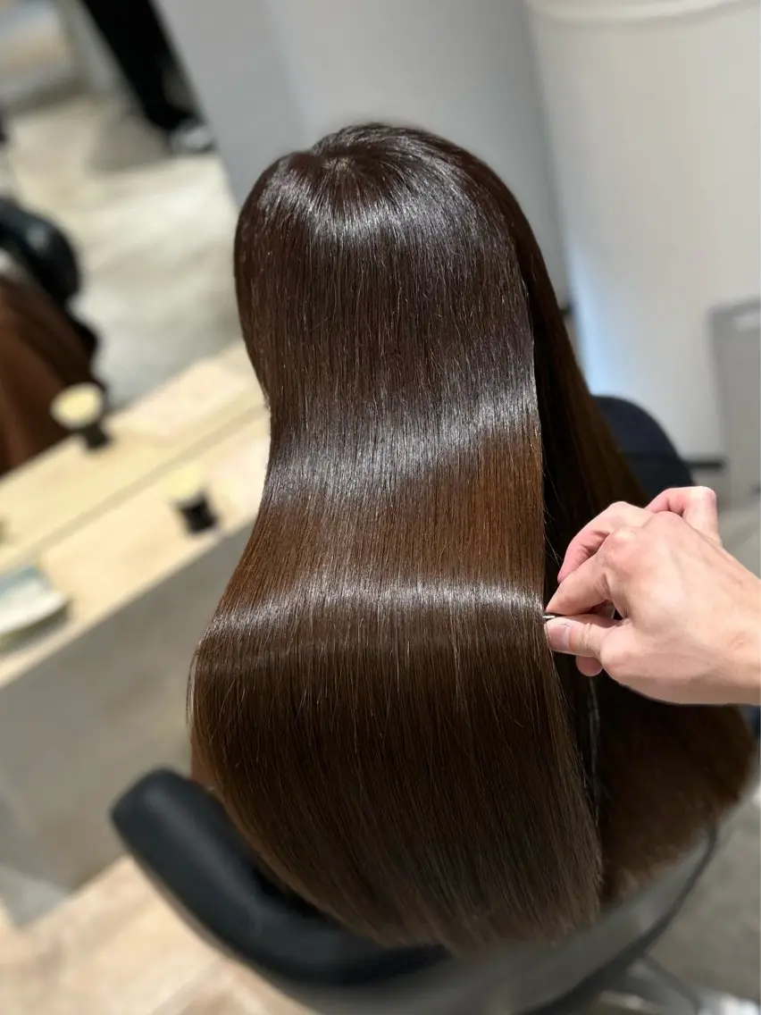 ロング パーマ 縮毛矯正 トリートメント 美髪矯正🫧艶髪特化 🫧関口太郎のヘアスタイル