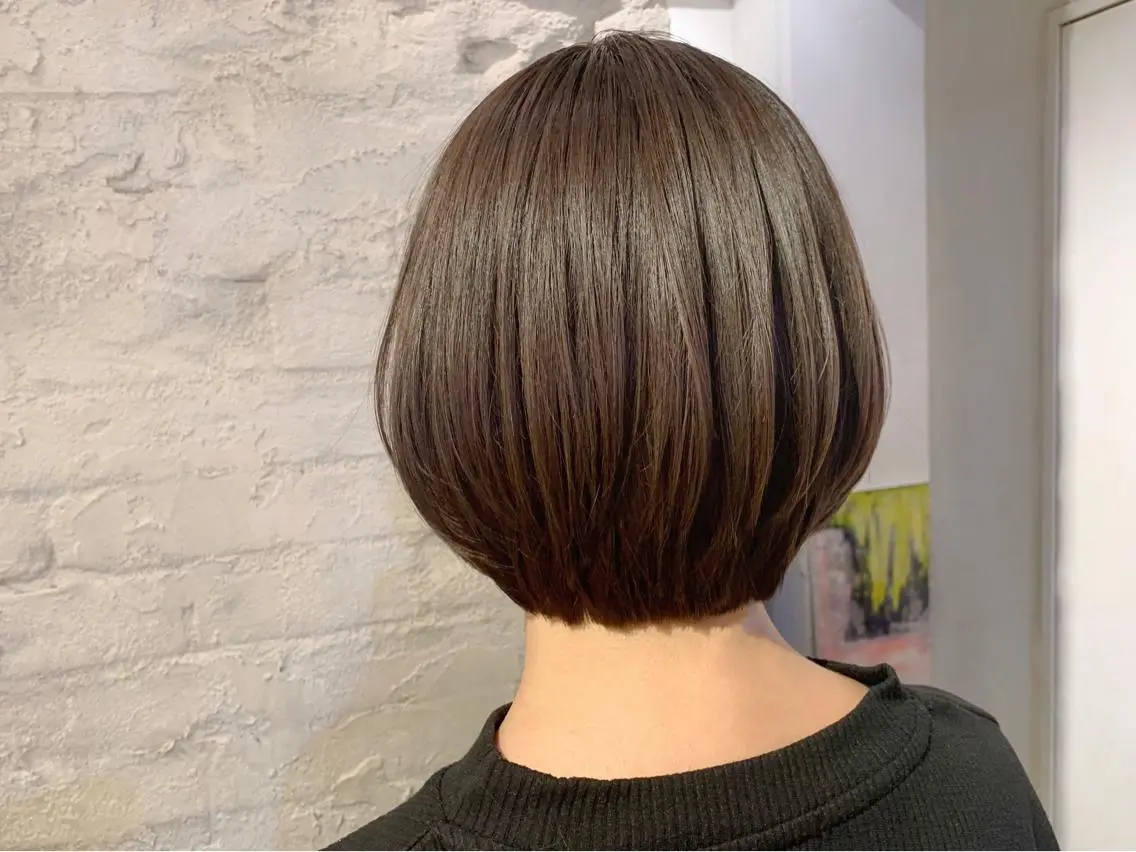 ショート ボブ 髪質改善 縮毛矯正/ レイヤー/銀座/本木のヘアスタイル