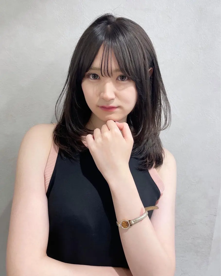 ミディアム カラー ヘアアレンジ 韓国ヘア/レイヤー Londエレンのヘアスタイル