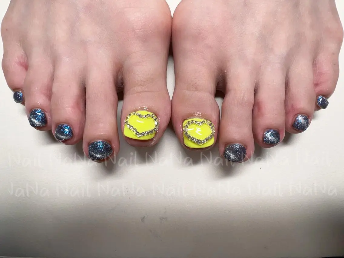 ショート カラー ネイル フットネイル Nail NaNaのネイルデザイン