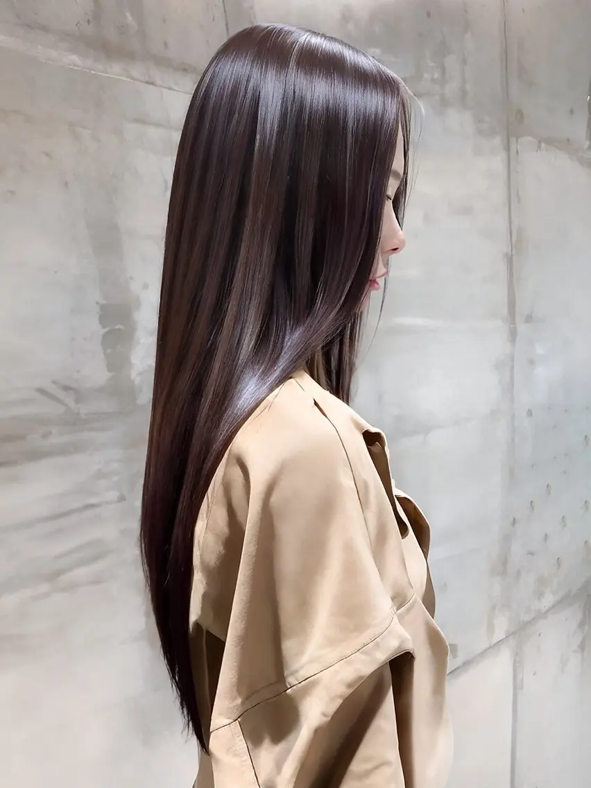 ロング 縮毛矯正 トリートメント 🍀失敗しない 縮毛矯正熊谷竜馬🍀のヘアスタイル