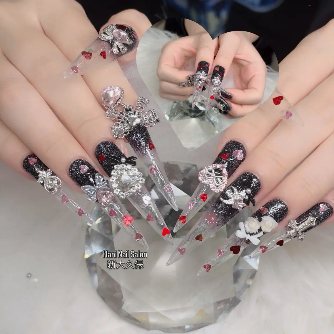 ネイル フットネイル フレンチネイル グラデーション 韓国ネイル ロングネイル ハンドネイル Hani Nail Salonのネイルデザイン