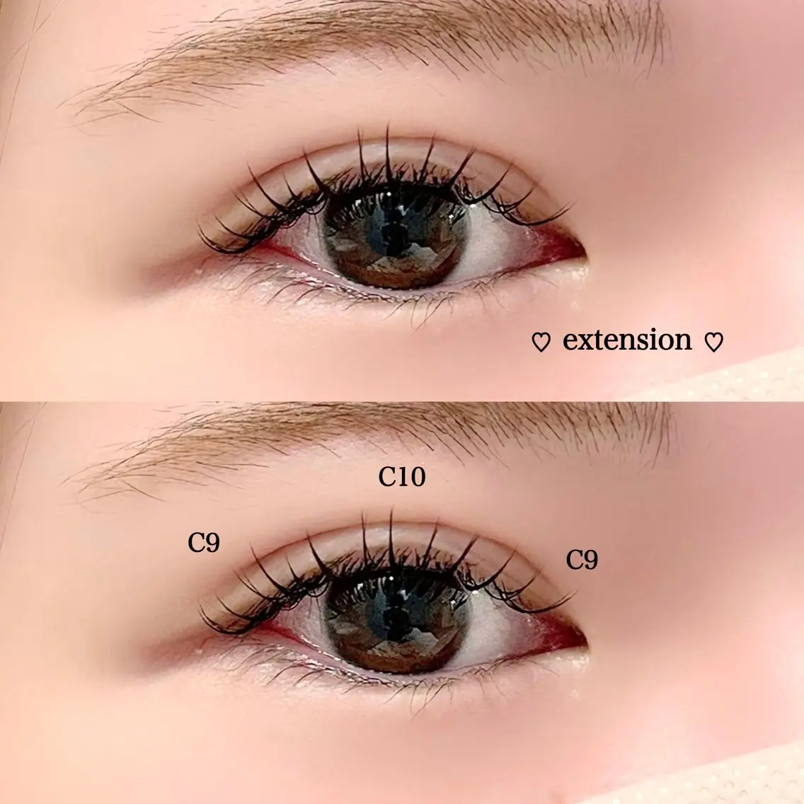 マツエク・マツパ 束感まつ毛 Cカール Lucy's Eyelash小倉店のマツエク・マツパデザイン