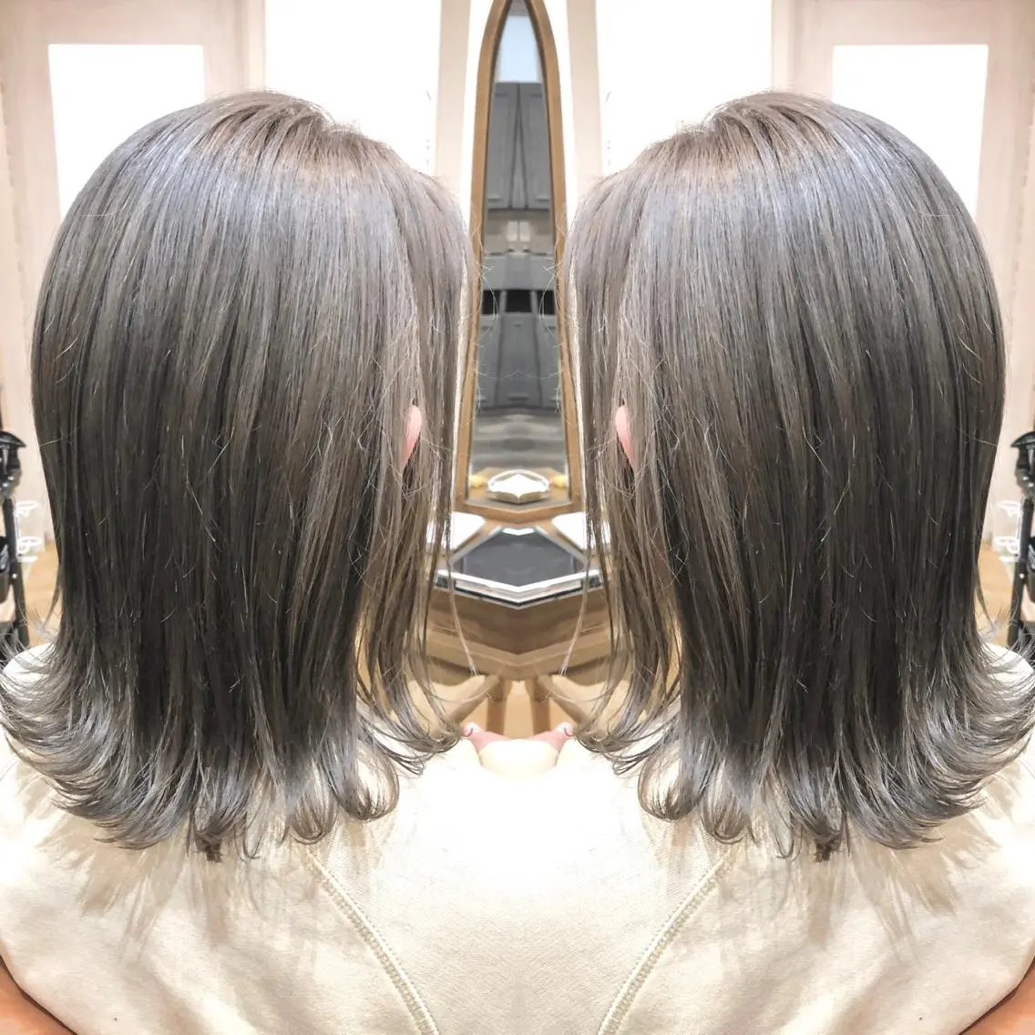 ミディアム ヘアカラー トリートメント 大山 亮　　【髪質改善】のヘアスタイル