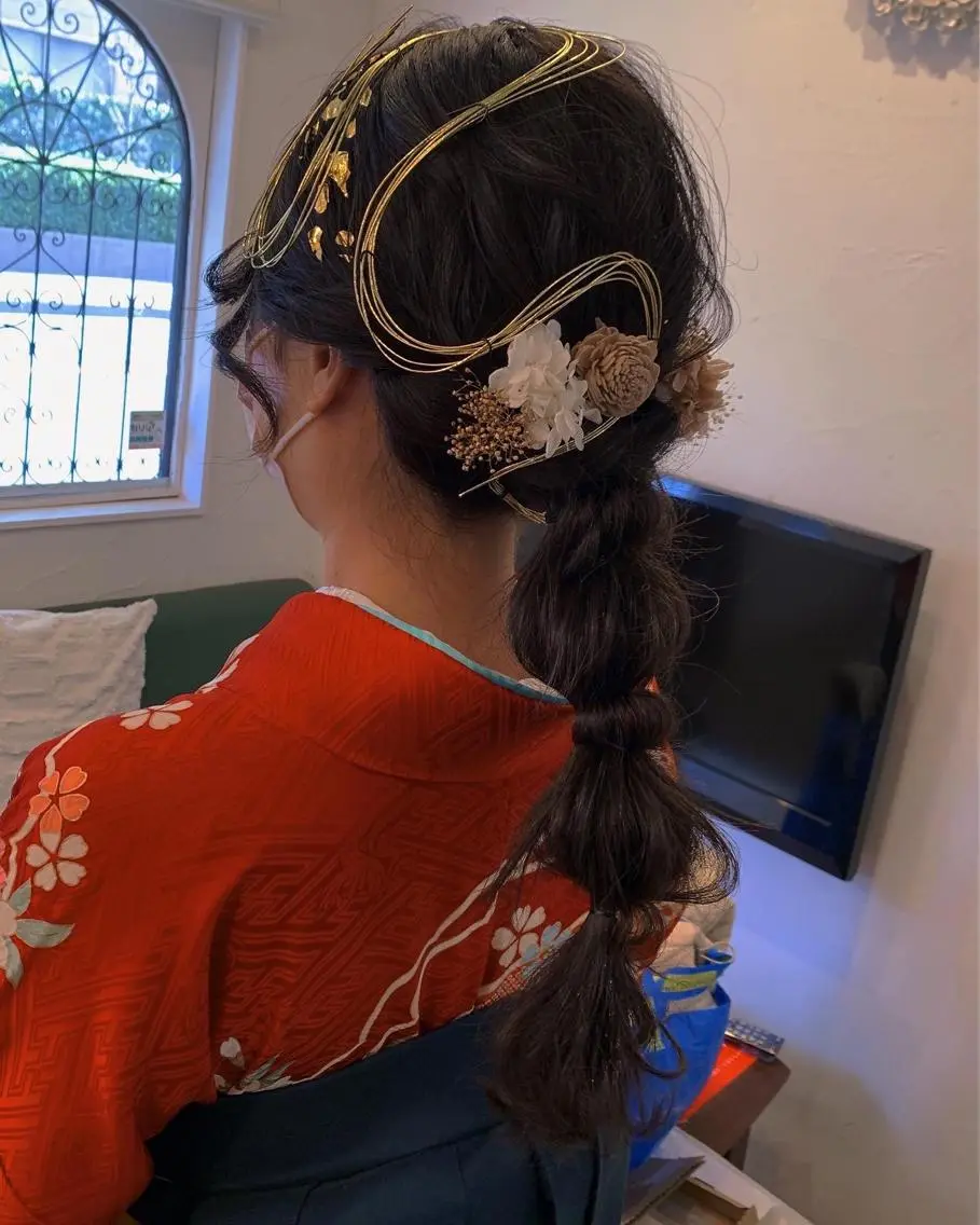 アップセットorヘアアレンジの写真
