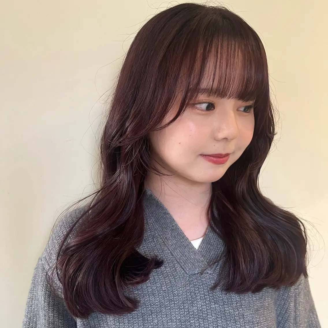 【平日限定】🍒ྀིカット+ケアカラー+トリートメント🍒ྀིレイヤーカット/顔周りレイヤーの写真
