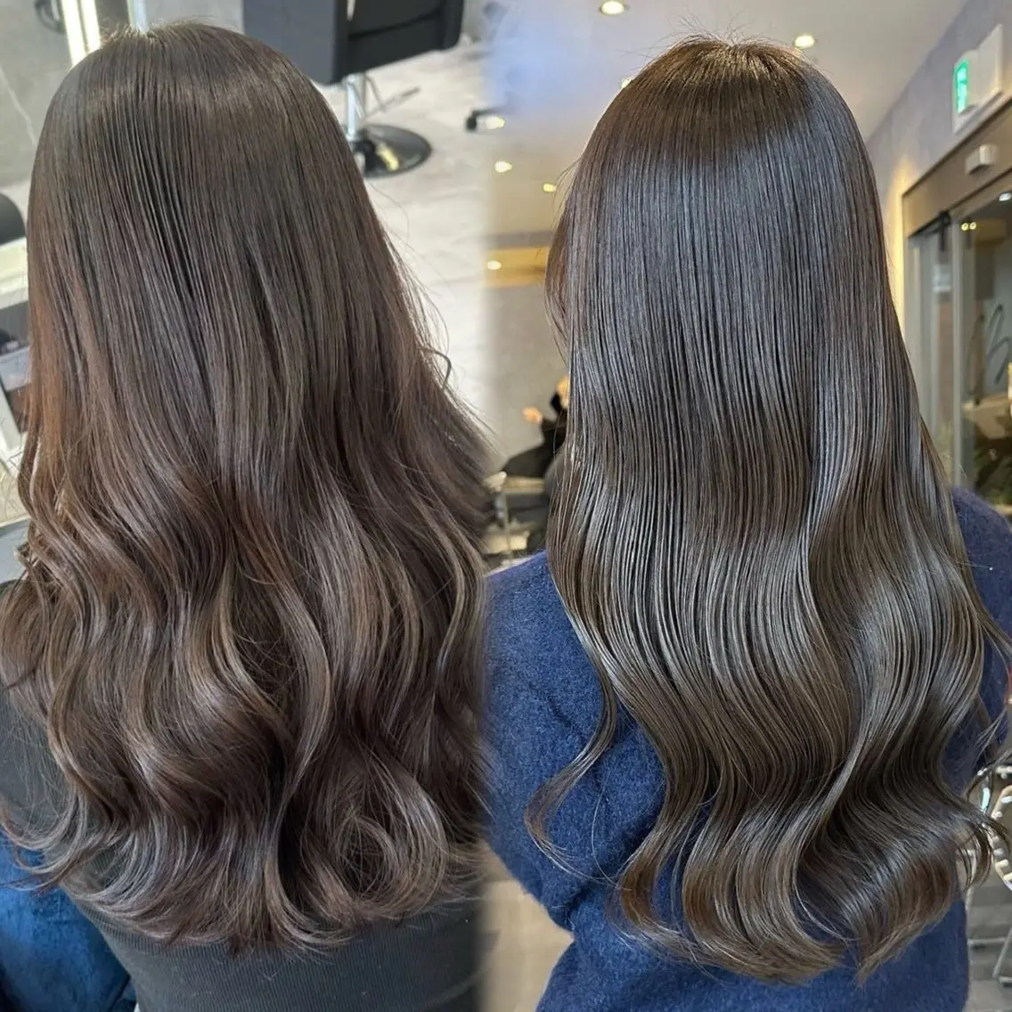 ロング カラー ヘアカラー トリートメント レン/カラー特化/ 透明感✖️艶感カラーのヘアスタイル