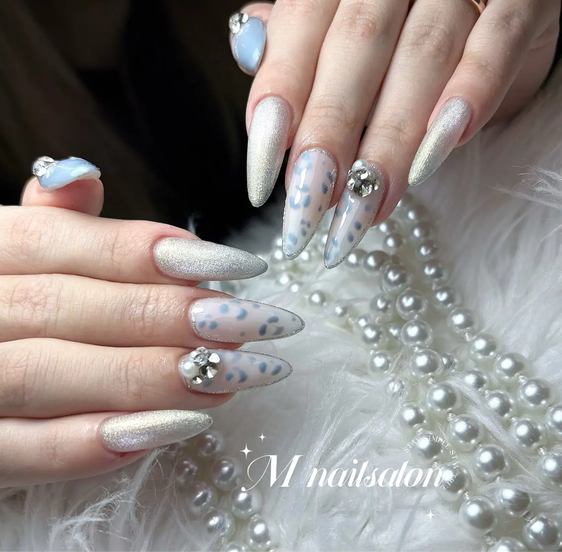 ネイル ハンドネイル M🌷nail 長さだし専門店のネイルデザイン