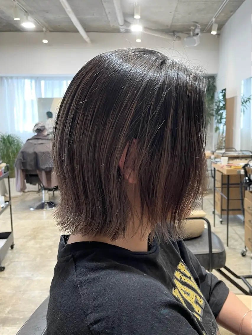 ショート 【白髪ぼかし】 愛甲竜佑のヘアスタイル