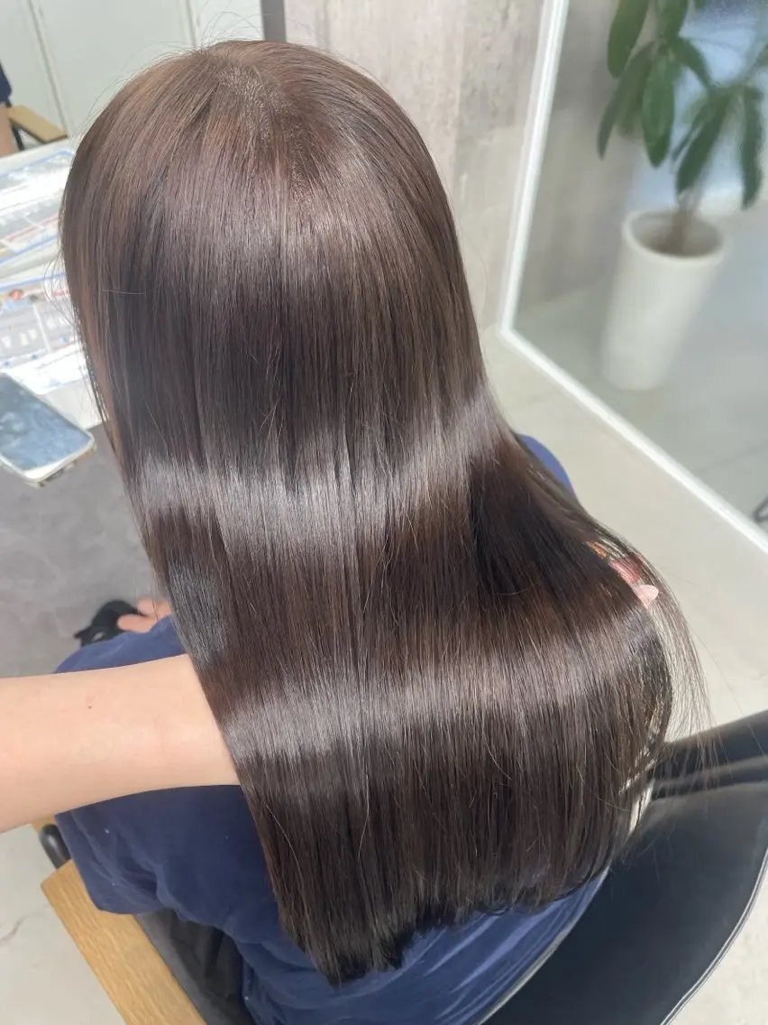 ロング カラー 髪質改善 松村 友里圭のヘアスタイル
