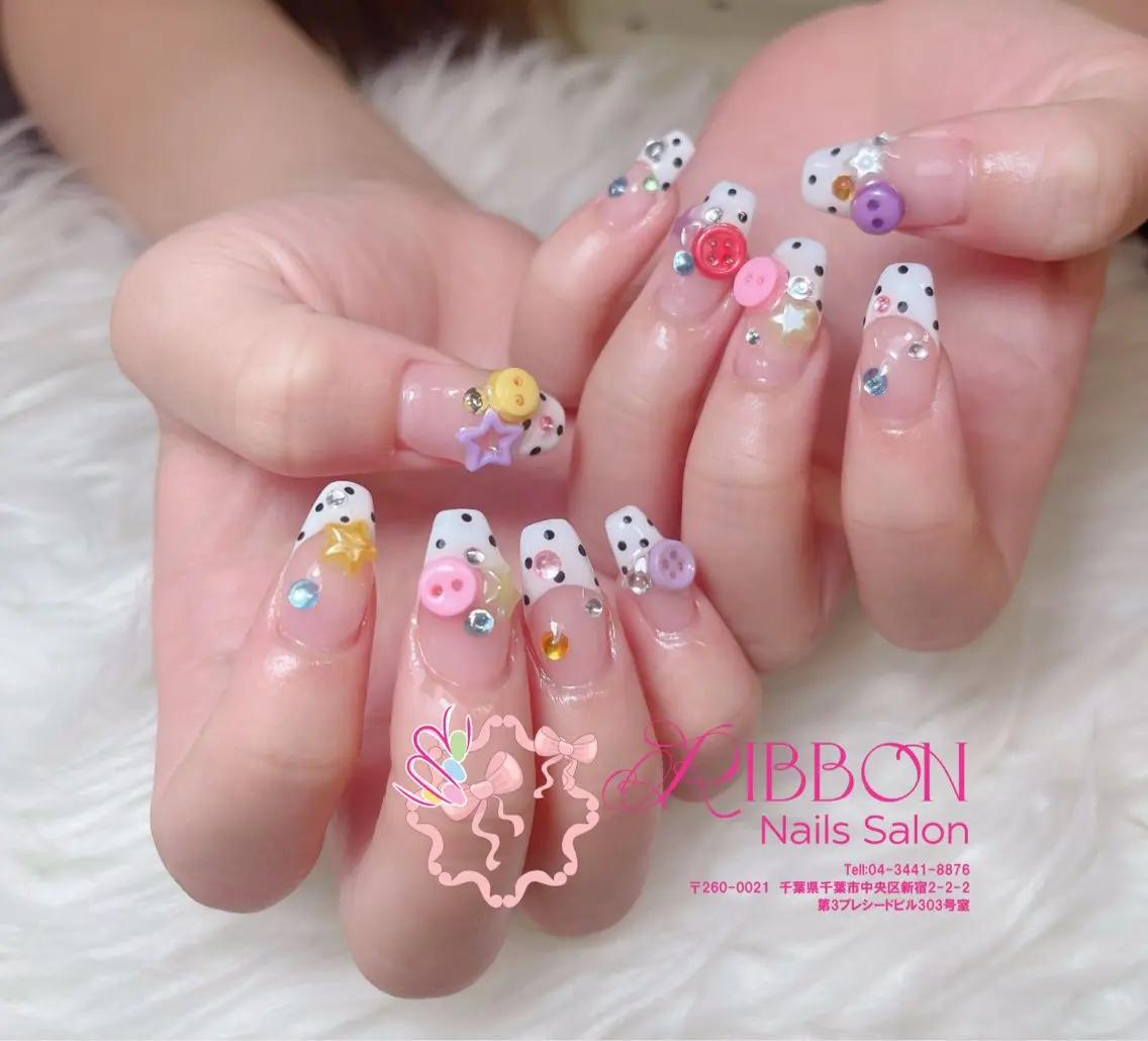 ネイル フットネイル フレンチネイル ジェルネイル マグネットネイル 持ち込み ハンドネイル Ribbonnail salonのネイルデザイン