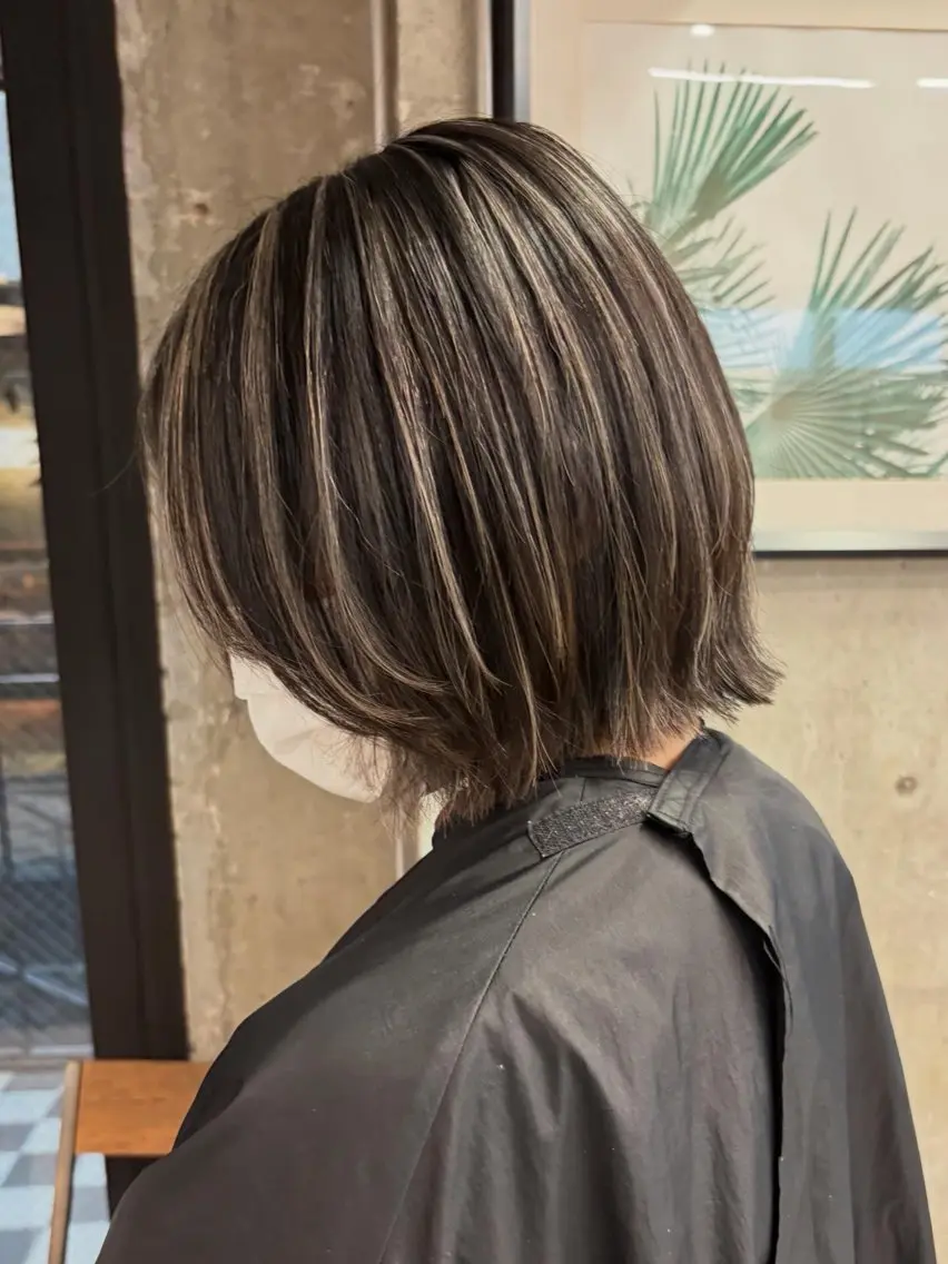 ミディアム カラー ヘアカラー 🦋ブリーチカラー /Nanaha🦋のヘアスタイル