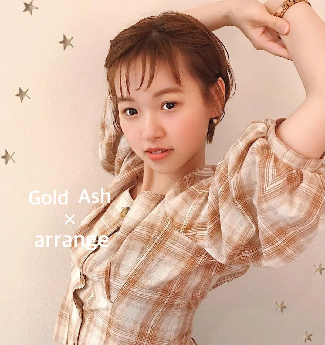ショート カラー カット ヘアカラー 市川 千夏のヘアスタイル