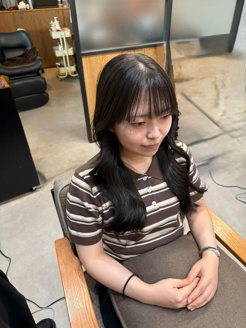 ロング カット ヘアカラー 縮毛矯正 トリートメント 髪質改善/縮毛矯正 /メンズ/佐澤りょうのヘアスタイル