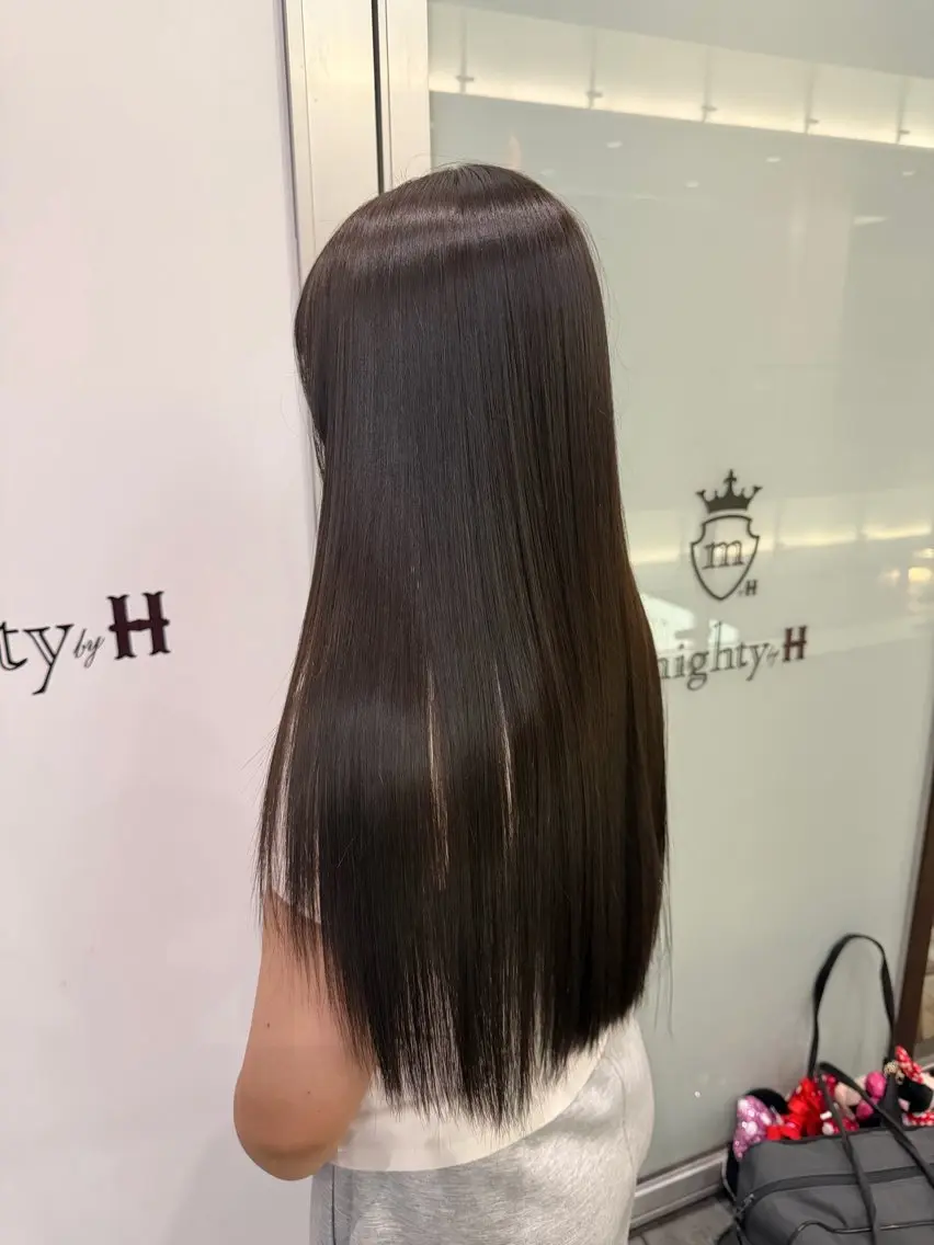 ロング ヘアカラー トリートメント 田中 蘭菜のヘアスタイル