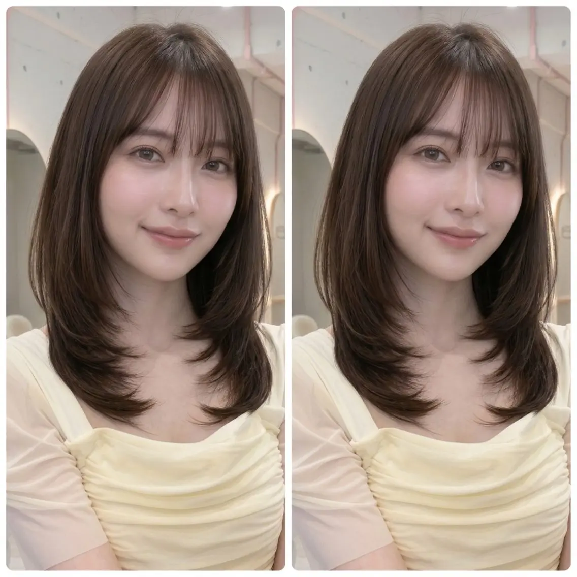 【💖新規人気No. 1💖】🎀お顔周りカット➕ケアカラー➕1stepトリートメント🧴‎◌𓈒𓐍の写真