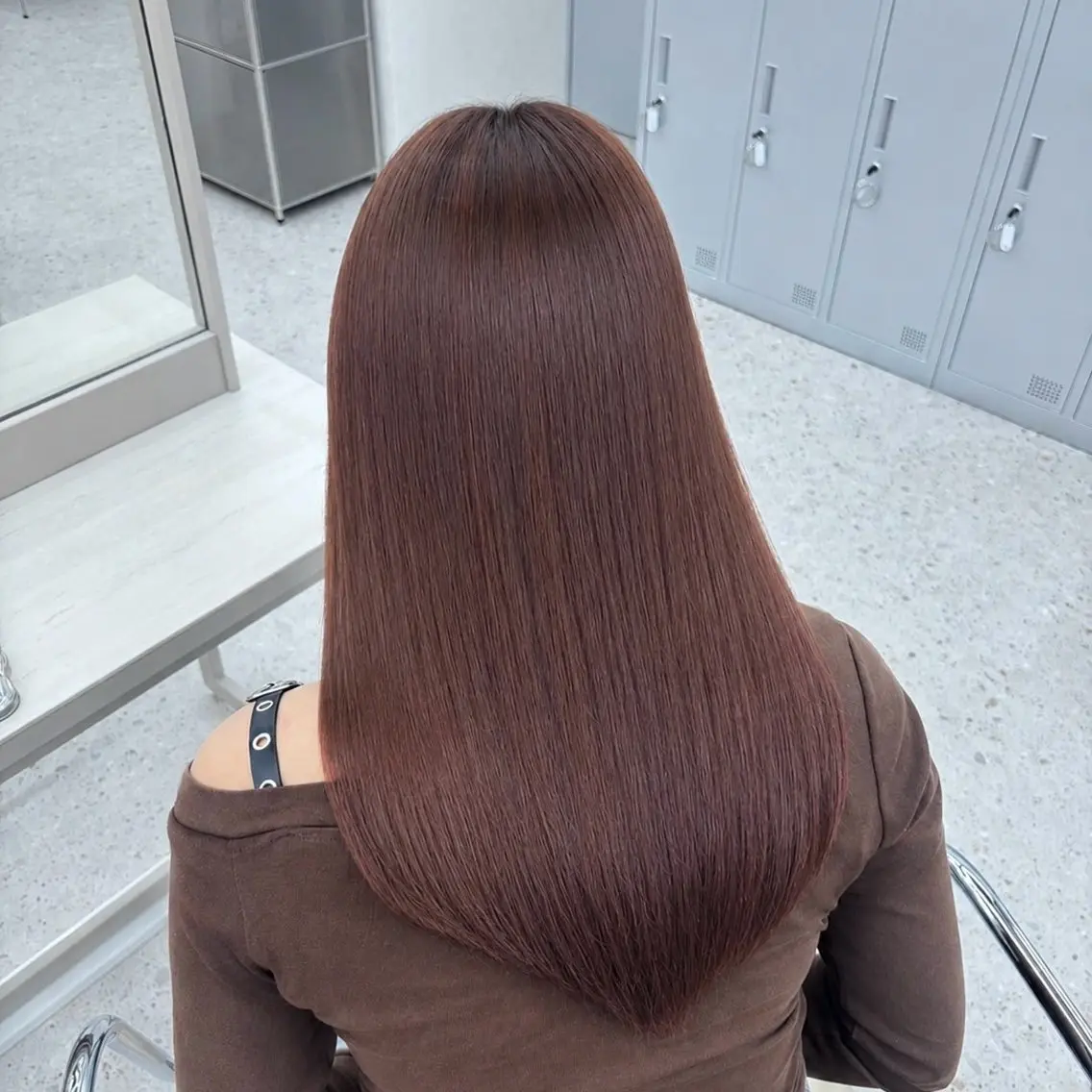 セミロング カラー ブラウンカラー 透明感カラー ピンクカラー ピンクブラウン 卒業式のヘアスタイル ヘアカラー トリートメント haru/COCO /大宮/カラーのヘアスタイル