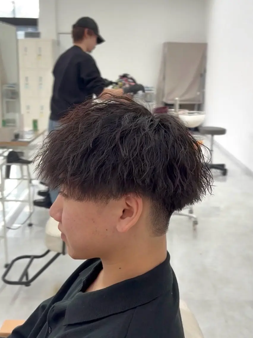 カット➕縦落ちパーマの写真