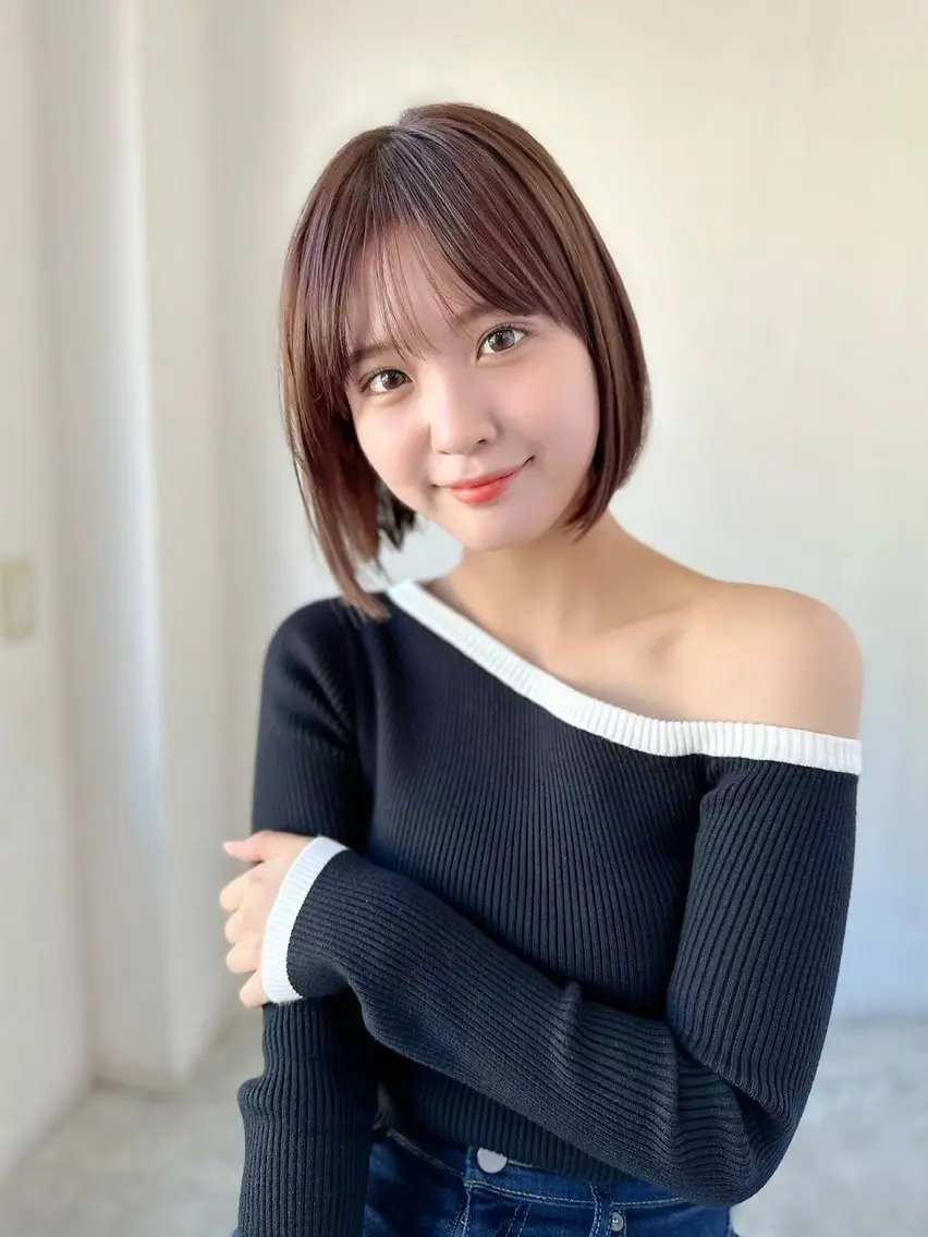 似合わせカット+自然な縮毛矯正の写真