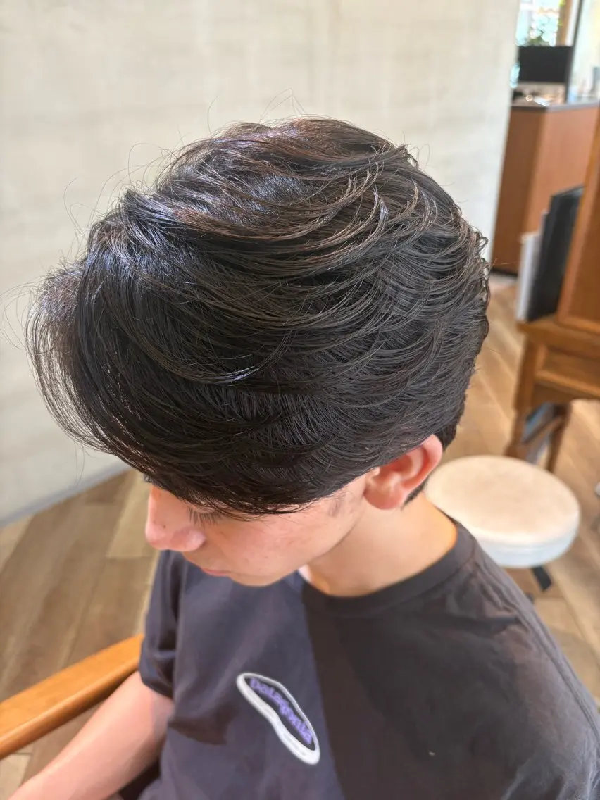パーマ メンズ 鮫島海斗☆レイヤー☆ ケアブリーチのヘアスタイル