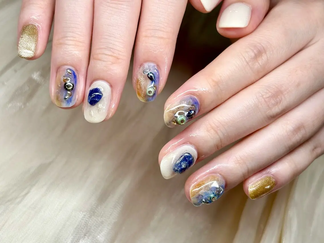 ネイル ニュアンスネイル ハンドネイル ハンドケア ETE LUNA NAILのネイルデザイン