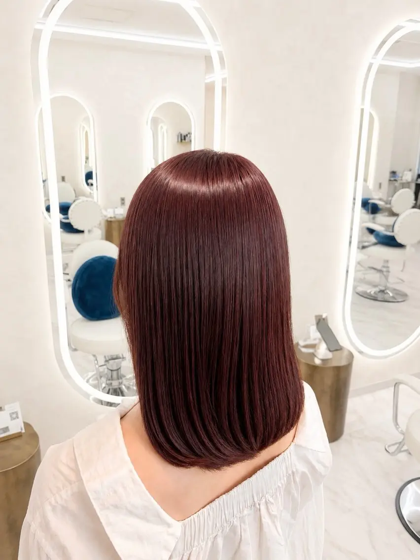 ミディアム カラー ブラウンカラー 透明感カラー ヘアカラー トリートメント sand PALCE nanase✩.*˚のヘアスタイル