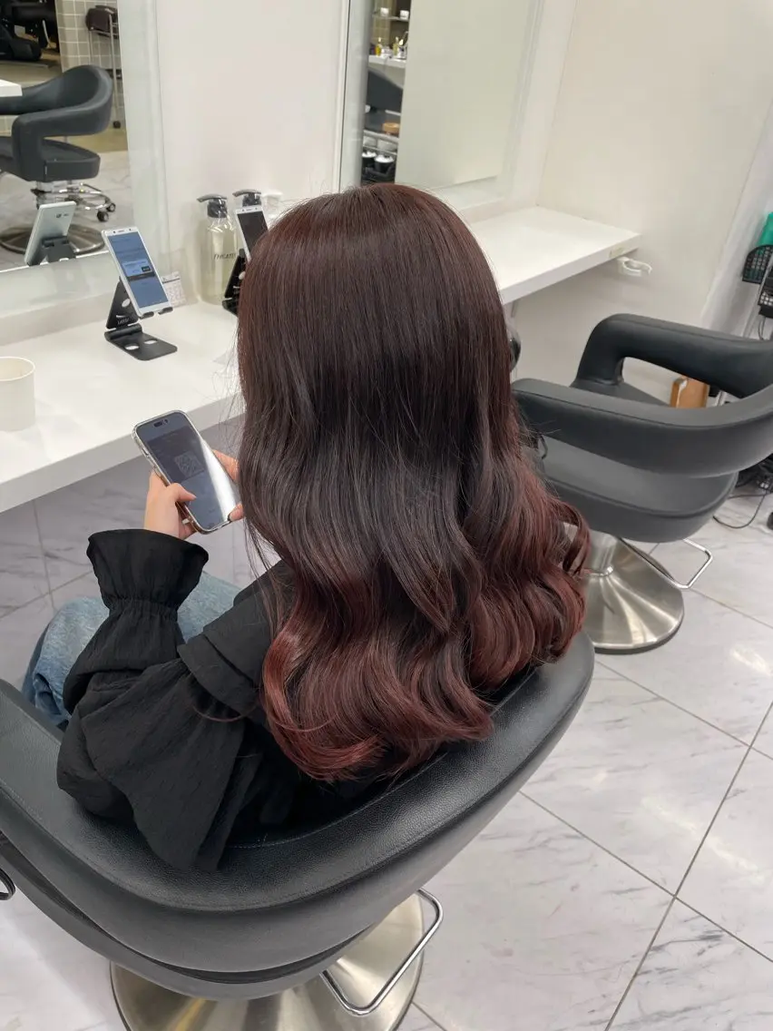 ロング カラー ヘアアレンジ カット ヘアカラー トリートメント ヘアセット 💗横浜美容室 💗HARUNAのヘアスタイル