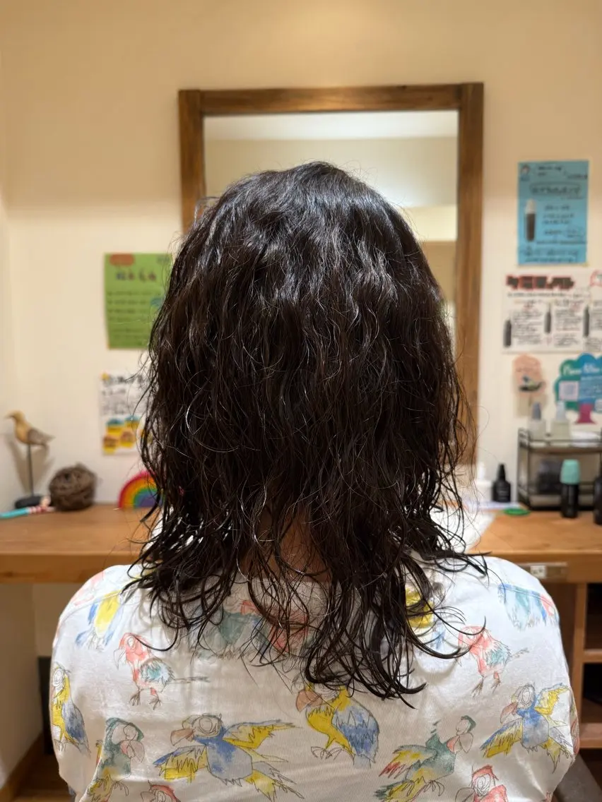 パーマ ツイストパーマ 安藤 来桃のヘアスタイル