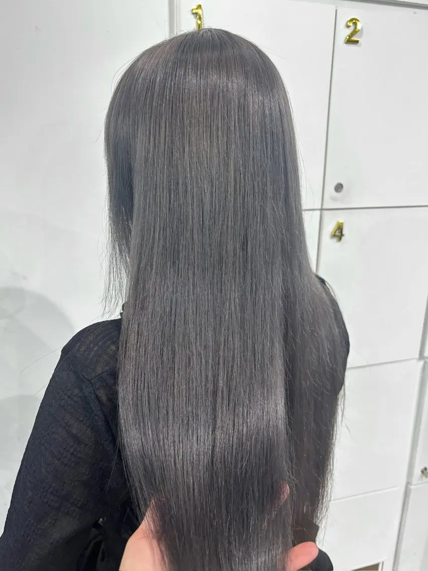 ロング ヘアカラー ブリーチ透明感カラー 🍀mizuki🍀のヘアスタイル