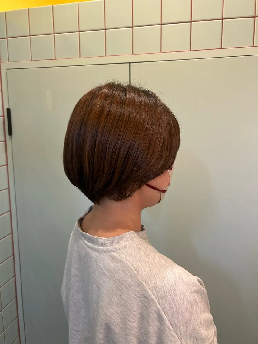 ショート 丸みショート ショートヘア isshiki reikaのヘアスタイル